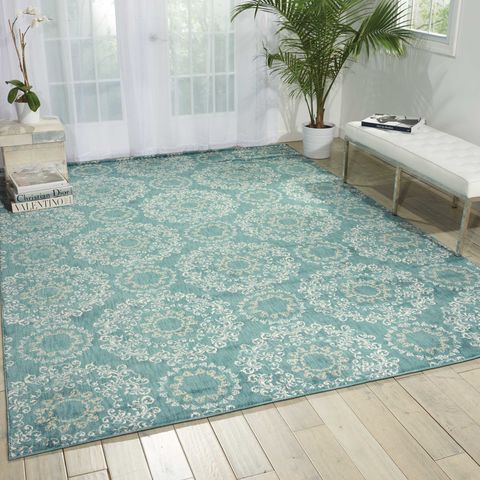 Nourison TRANQUILITY Blue 53 X 75 Area Rug 99446262448 805-104676 Image 1