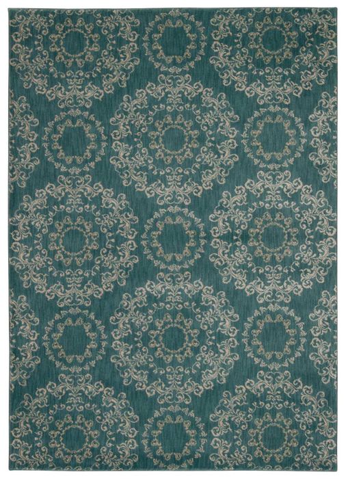 Nourison TRANQUILITY Blue 53 X 75 Area Rug 99446262448 805-104676 Image 0