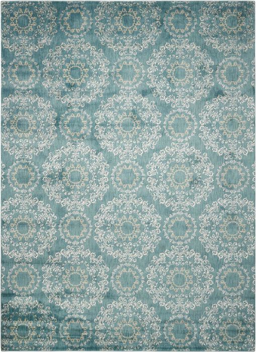 Nourison TRANQUILITY Blue 79 X 1010 Area Rug 99446262431 805-104677 Image 0