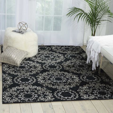 Nourison TRANQUILITY Black 53 X 75 Area Rug 99446262738 805-104680 Image 1