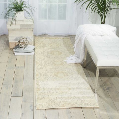 Nourison TRANQUILITY Beige Runner 22 X 76 Area Rug 99446262547 805-104683 Image 1