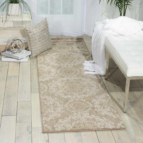 Nourison TRANQUILITY Grey Runner 22 X 76 Area Rug 99446262684 805-104693 Image 1