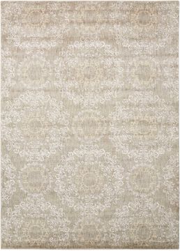 Nourison TRANQUILITY Grey Rectangle 4x6 ft nylon Carpet 104694