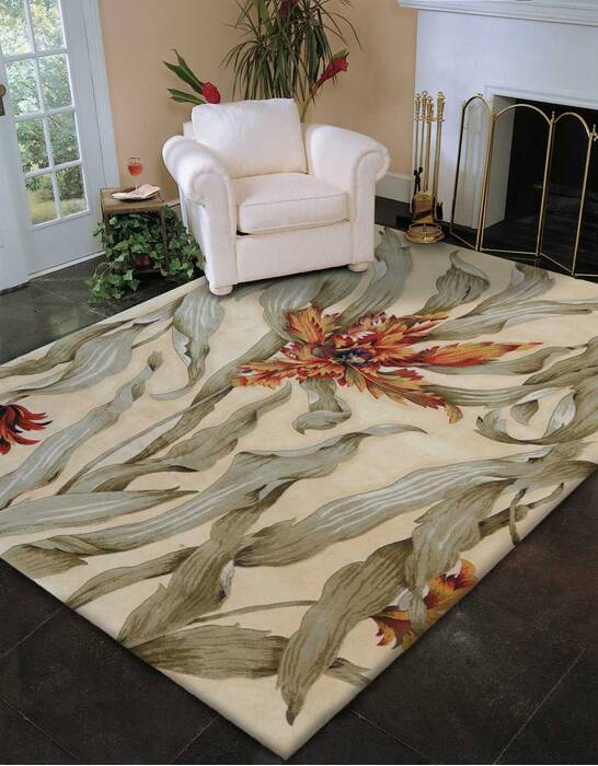 Nourison Tropics Beige 36 X 56 Area Rug 805-104698 Image 2