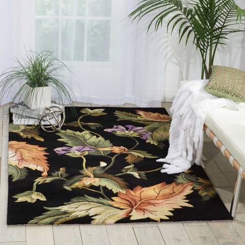 Nourison Tropics Black 76 X 96 Area Rug 805-104716 Image 3