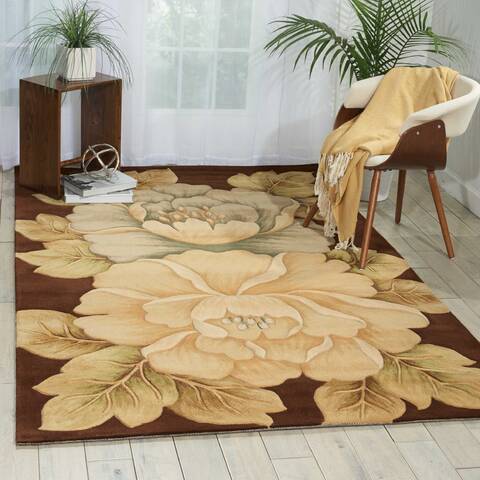 Nourison Tropics Brown 53 X 83 Area Rug 805-104723 Image 3