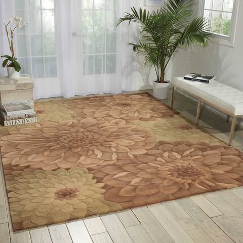 Nourison Tropics Beige 76 X 96 Area Rug 805-104732 Image 3