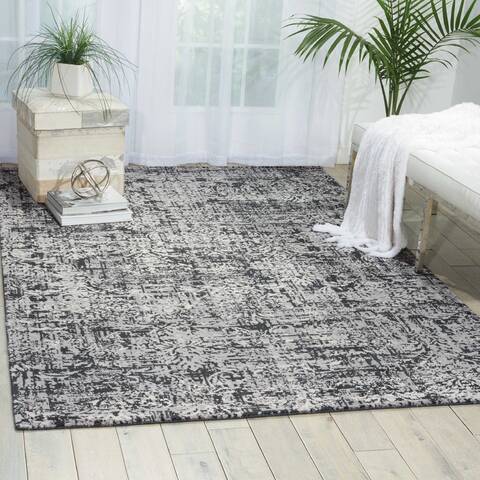 Nourison Twilight Grey 79 X 99 Area Rug 805-104765 Image 3