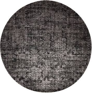 Nourison Twilight Grey Round 7 to 8 ft Lucxelle Carpet 104766