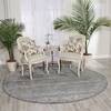 Nourison Twilight Grey Round 80 X 80 Area Rug 805-104773 Thumb 3