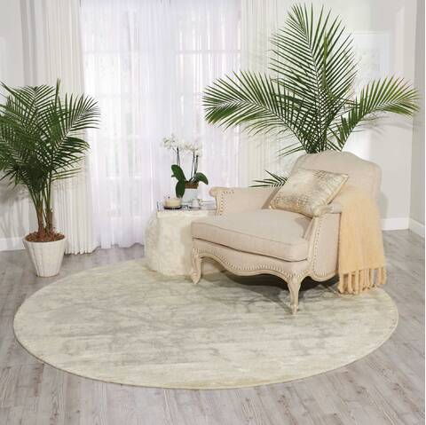 Nourison Twilight Beige Round 80 X 80 Area Rug 805-104800 Image 3