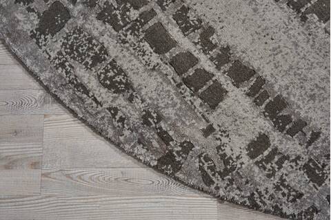 Nourison Twilight Grey Round 80 X 80 Area Rug 805-104807 Image 1