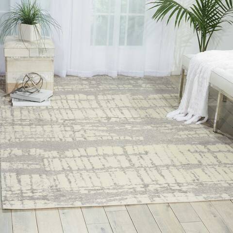 Nourison Tahoe Modern Beige 120 X 150 Area Rug 805-104810 Image 3