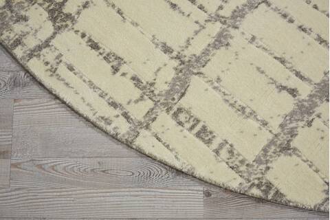 Nourison Twilight Beige Round 80 X 80 Area Rug 805-104814 Image 1
