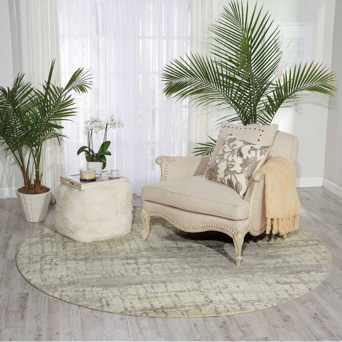 Nourison Twilight Beige Round 80 X 80 Area Rug 805-104814 Image 3