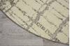 Nourison Twilight Beige Round 80 X 80 Area Rug 805-104814 Thumb 1