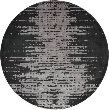 Nourison Twilight Grey Round 7 to 8 ft Lucxelle Carpet 104821