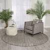 Nourison Twilight Grey Round 80 X 80 Area Rug  805-104847 Thumb 3