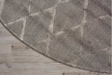 Nourison Twilight Grey Round 80 X 80 Area Rug 805-104853 Image 1