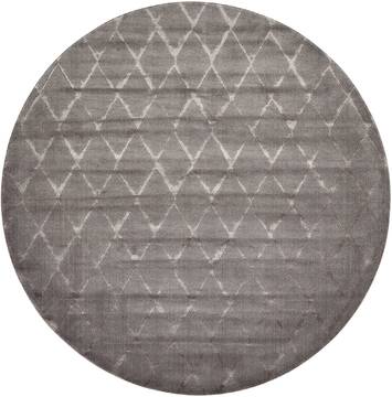 Nourison Twilight Grey Round 8'0" X 8'0" Area Rug  805-104853