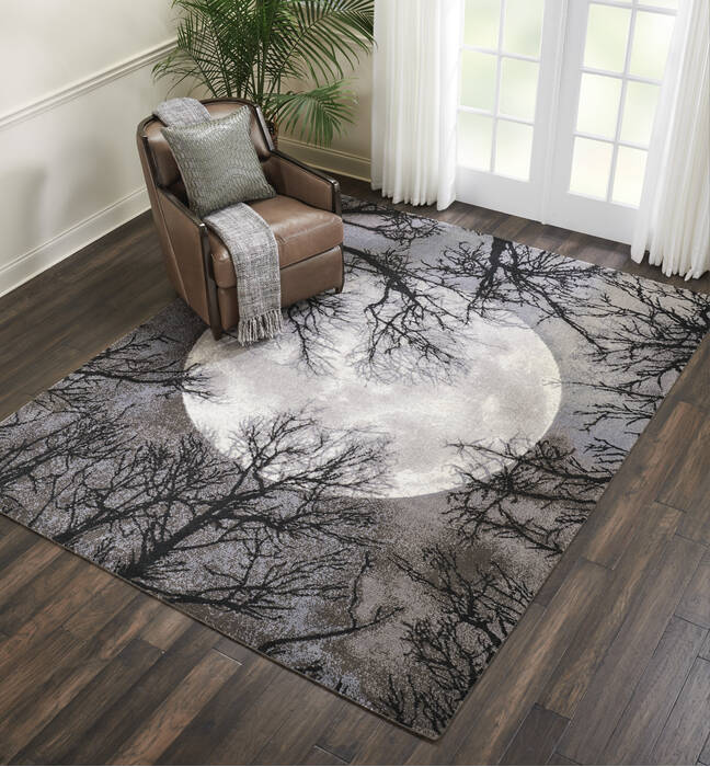 Nourison Twilight Grey 79 X 99 Area Rug 805-104864 Image 4
