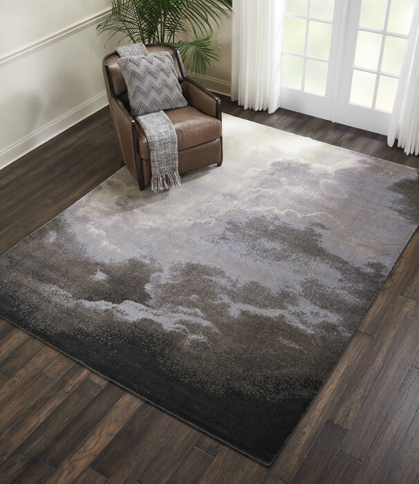 Nourison Twilight Black 79 X 99 Area Rug 805-104870 Image 4