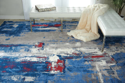 Nourison Twilight Grey 79 X 99 Area Rug 805-104882 Image 4