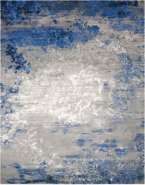 Nourison Tahoe Modern Blue 12'0" X 15'0" Area Rug  805-104892