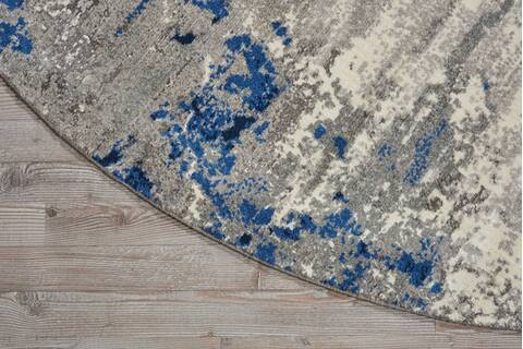 Nourison Twilight Blue Round 80 X 80 Area Rug 805-104895 Image 1
