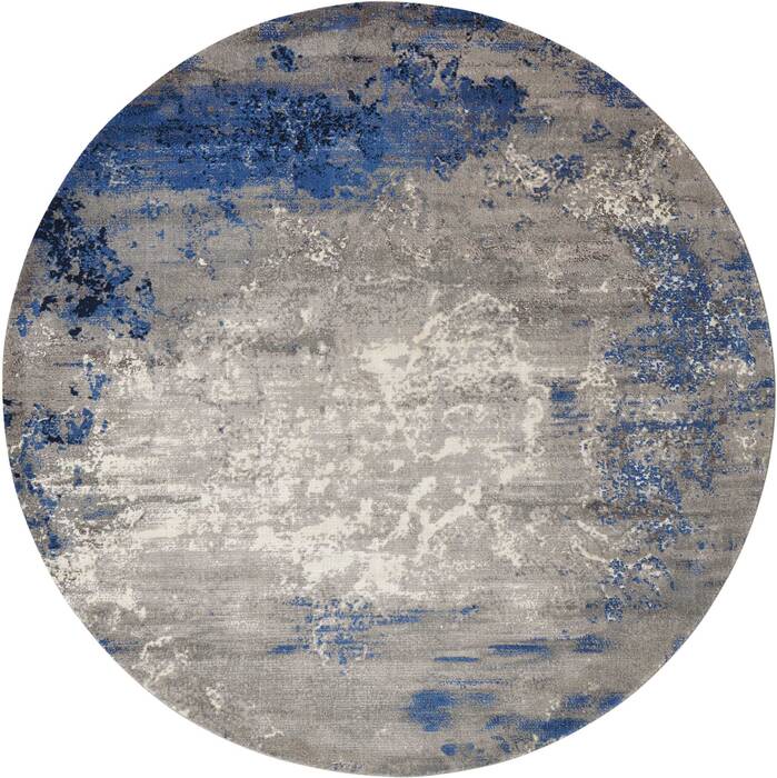 Nourison Twilight Blue Round 80 X 80 Area Rug 805-104895 Image 0