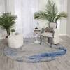 Nourison Twilight Blue Round 80 X 80 Area Rug 805-104895 Thumb 3
