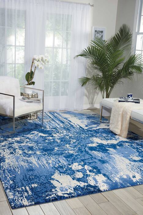 Nourison Twilight Blue 79 X 99 Area Rug 805-104906 Image 3