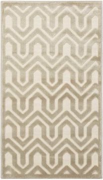 Nourison ULTIMA Beige Rectangle 2x4 ft polypropylene Carpet 104923