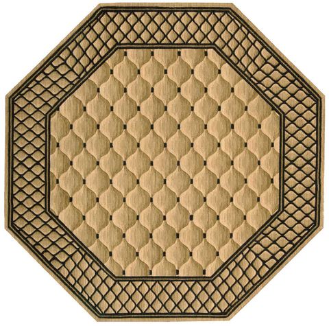 Nourison VALLENCIERRE Beige Octagon 80 X 80 Area Rug 99446622402 805-105115 Image 0