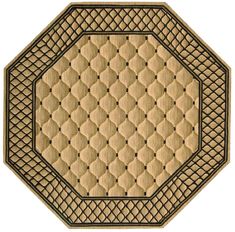 Nourison VALLENCIERRE Beige Octagon 7 to 8 ft Wool Carpet 105115