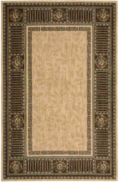 Nourison Vallencierre Beige Rectangle 5x8 ft Wool Carpet 105130