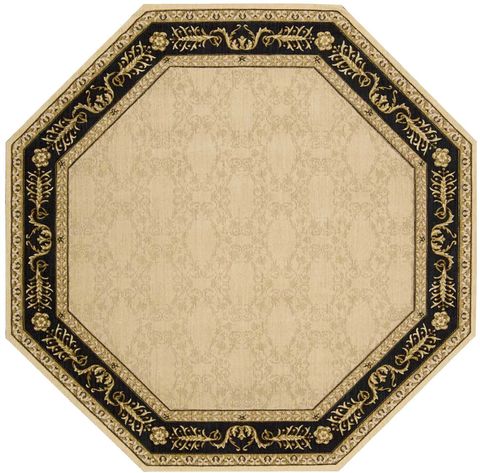 Nourison VALLENCIERRE Beige Octagon 7 to 8 ft Wool Carpet 105151 | SKU ...