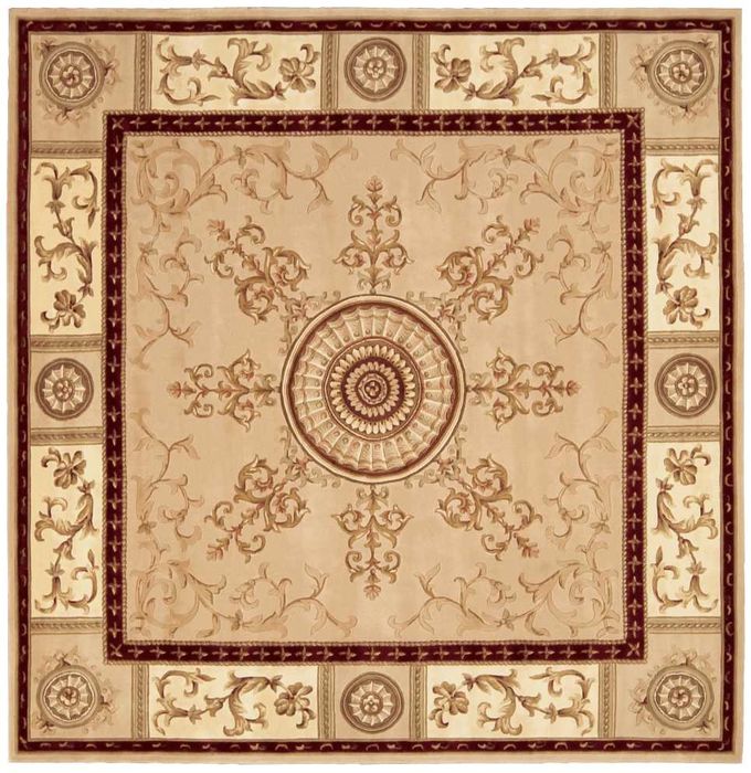 Nourison VERSAILLES PALACE Beige Square 80 X 80 Area Rug 99446287250 805-105178 Image 0