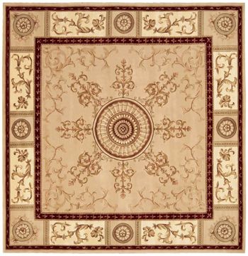 Nourison VERSAILLES PALACE Beige Square 7 to 8 ft Wool Carpet 105178