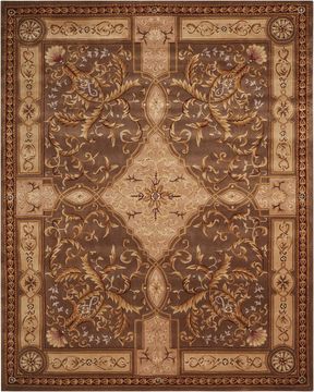 Nourison VERSAILLES PALACE Beige Rectangle 4x6 ft Wool Carpet 105181