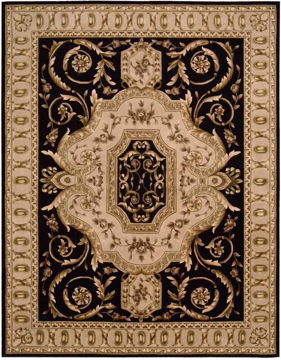 Nourison VERSAILLES PALACE Black 76 X 96 Area Rug 99446774682 805-105217 Image 0