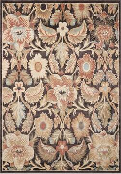 Nourison Walden Brown Rectangle 9x13 ft Polypropylene Carpet 105271