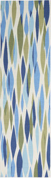 Nourison Sun N' Shade Green Runner 2'3" X 8'0" Area Rug  805-105322