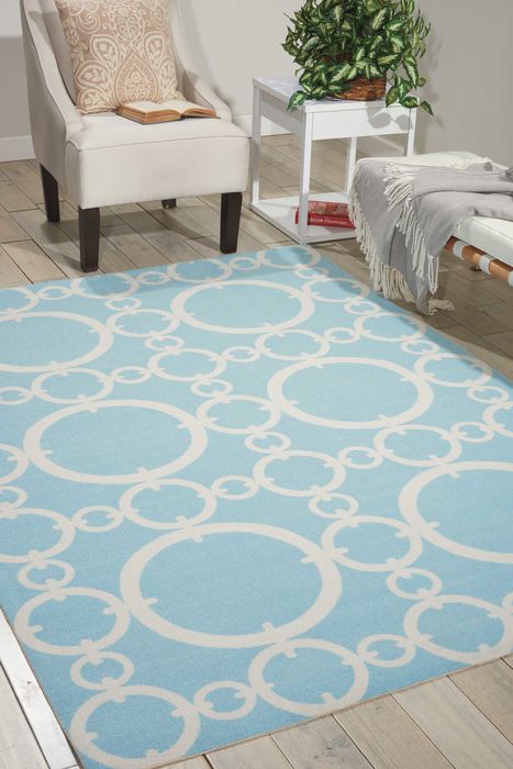 Waverly WAV01-SUN SHADE Blue 100 X 130 Area Rug 99446147721 805-105333 Image 1