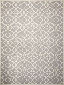 Nourison Sun N' Shade Grey Rectangle 10x13 ft Polyester Carpet 105350
