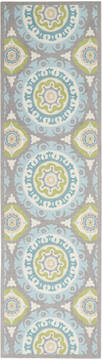 Nourison Sun N' Shade Green Runner 2'3" X 8'0" Area Rug  805-105388