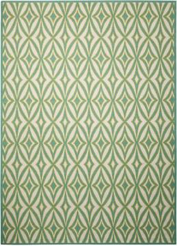 Nourison Sun N' Shade Green 10'0" X 13'0" Area Rug  805-105406