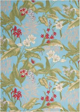 Nourison Sun N' Shade Blue 10'0" X 13'0" Area Rug  805-105471
