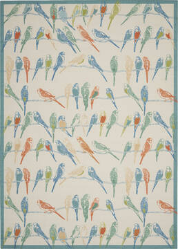 Nourison Sun N' Shade Multicolor Rectangle 10x13 ft Polyester Carpet 105480
