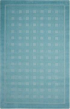 Nourison Westport Blue Rectangle 5x8 ft Wool Carpet 105749